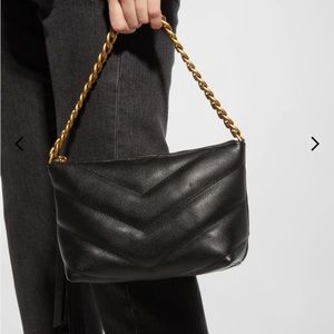 Edie Quilted Leather Chain Crossbody Bag